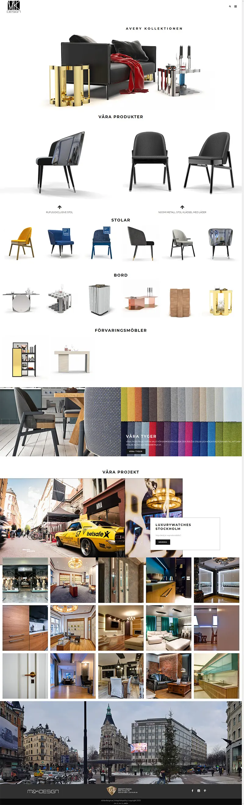 сайт за продуктов дизайн